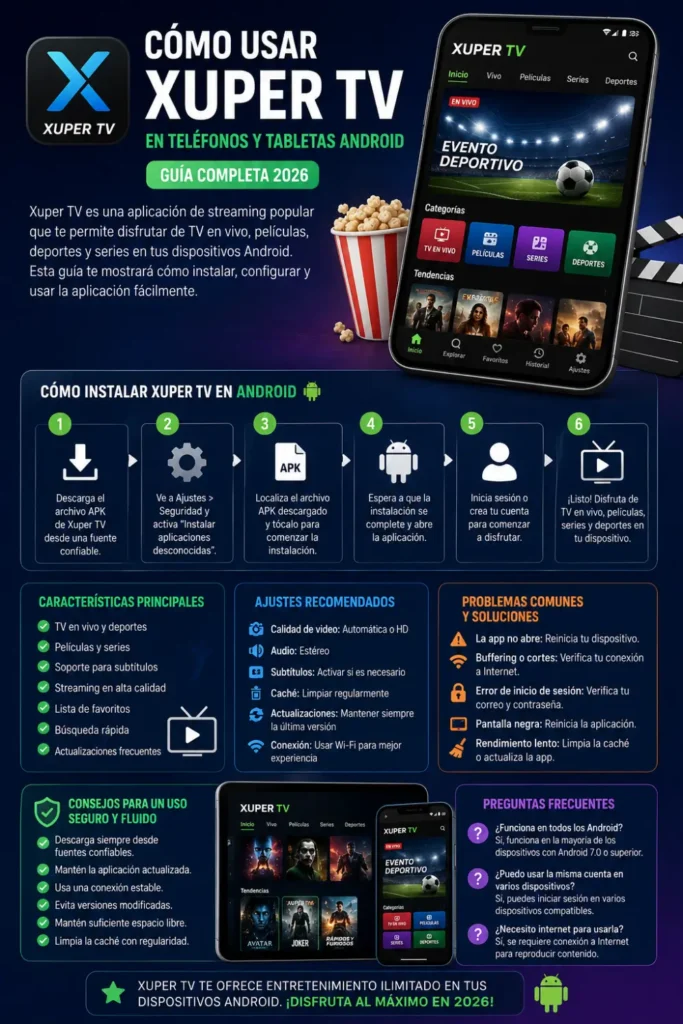 How to Install and Use Xuper TV on Android Devices in 2026