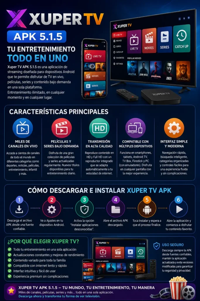 Xuper TV APK Latest Version 5.1.5 – Fast, Secure & Free for Android
