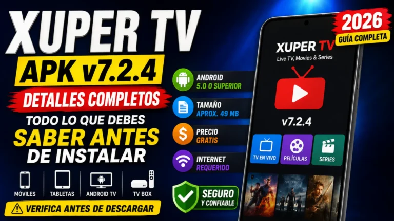 How to Check Xuper TV APK v7.2.4 Details 2026
