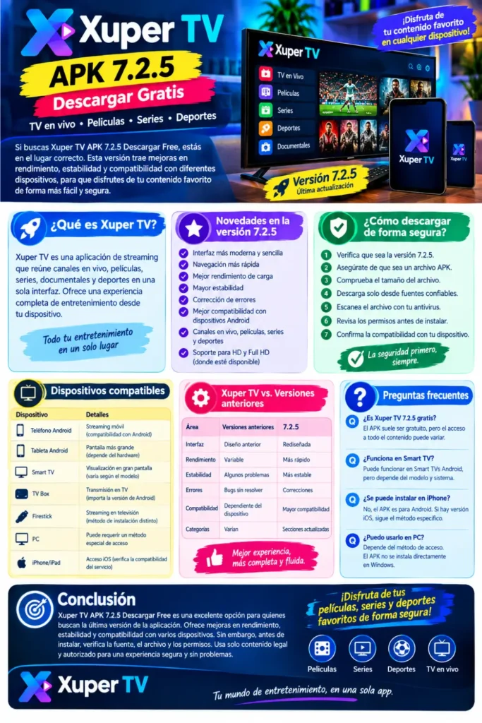 Xuper TV APK 7.2.5 Descargar Free & Check Latest Update