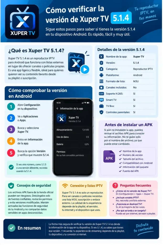 How to Check Version Details Xuper TV 5.1.4 APK 2026
