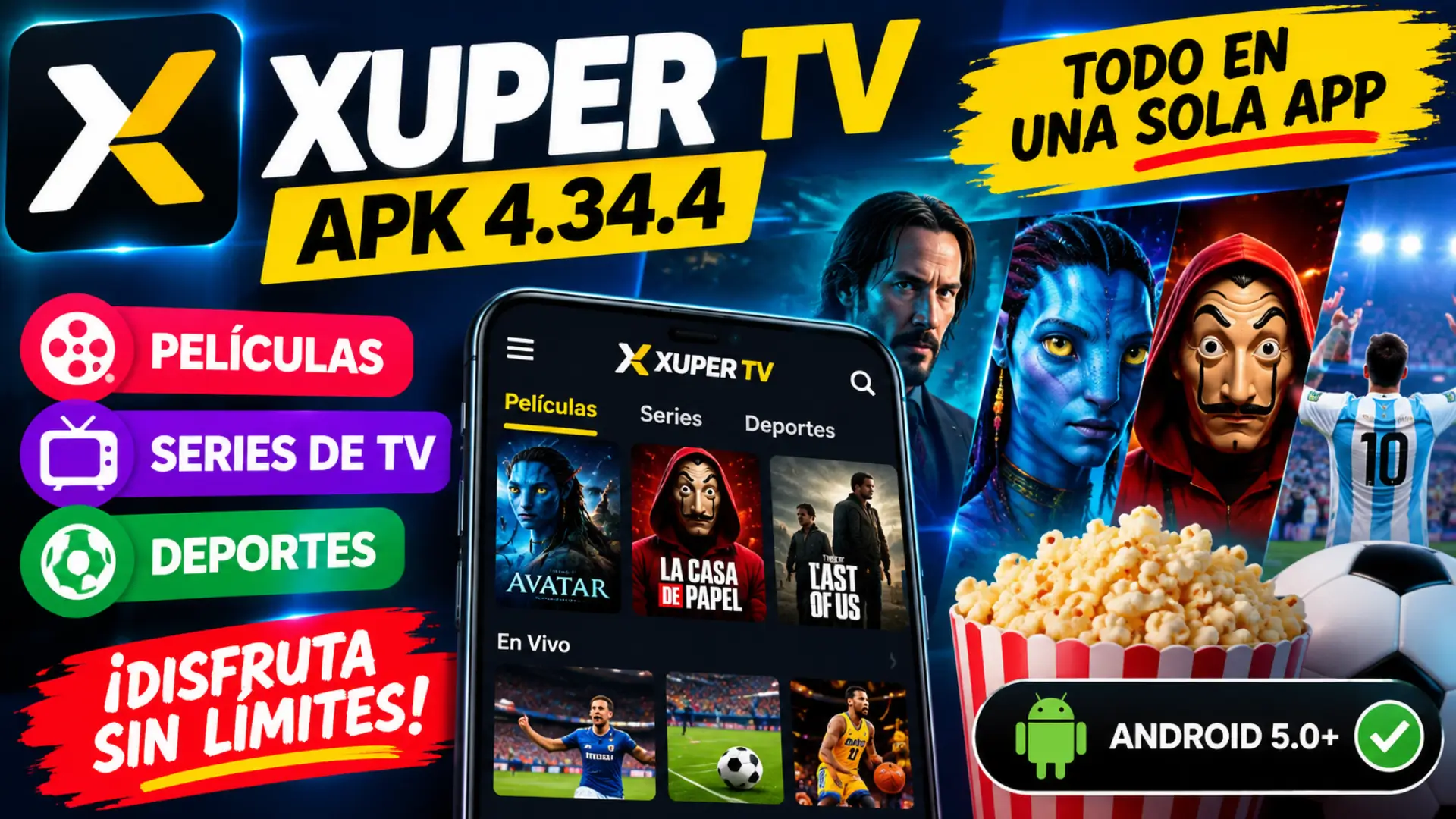 Xuper TV APK Android 4.34.4: Watch HD Movies and TV Series in One Place