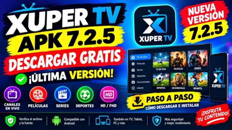 Xuper TV APK 7.2.5 Descargar Free & Check Latest Update