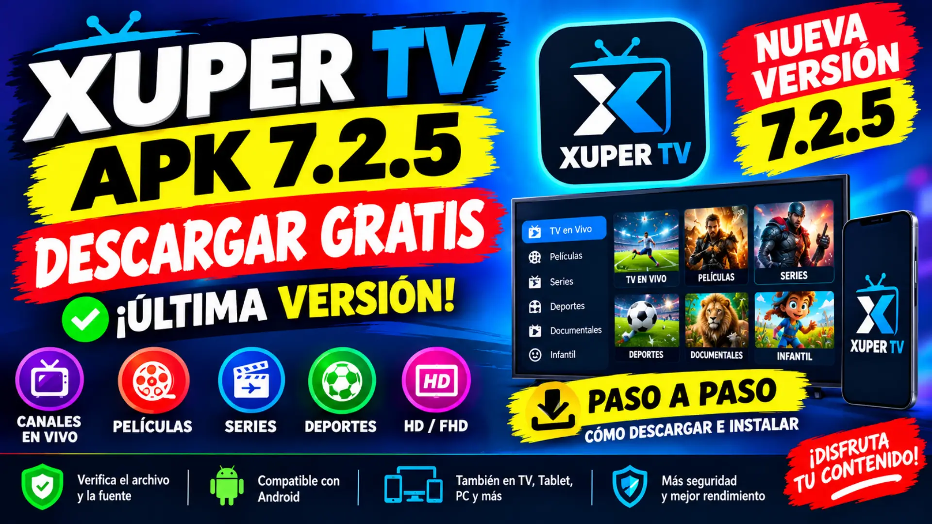 Xuper TV APK 7.2.5 Descargar Free & Check Latest Update