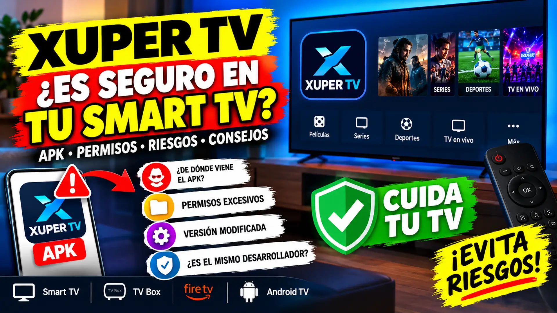 Xuper TV on Smart TV: Check the Risks of Installing an Unverified APK